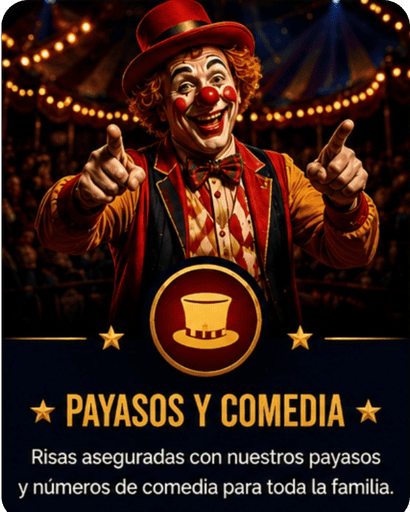 payasos y comedia circo hermanos